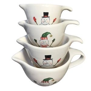 Rae Dunn Snowman Measuring Cups